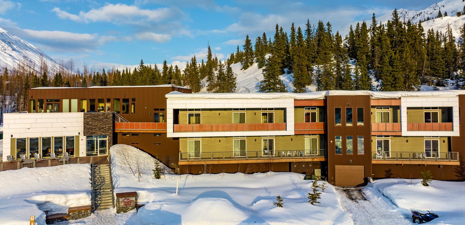 The Tsaina Lodge on Thompson Pass, Valdez, Alaska - the birthplace of Alaskan heli-skiing, founded by Doug Coombs in 1993