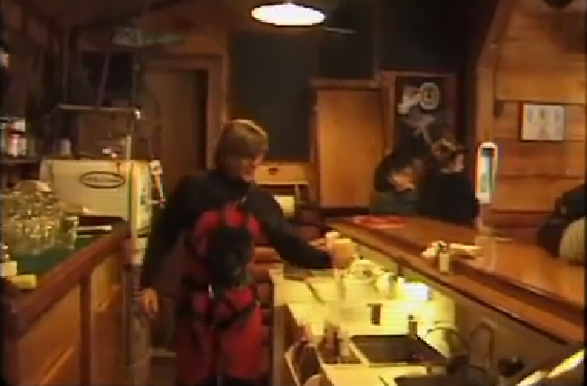 Old Tsaina Lodge bar home of Valdez Heli Ski Guides Legends Doug Coombs in Valdez Alaska